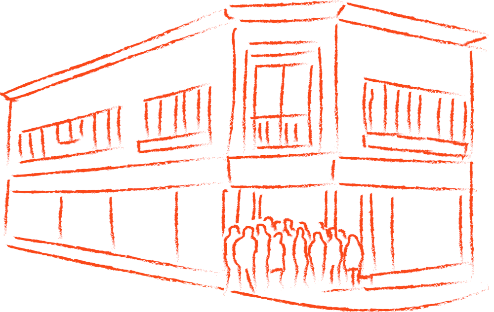 Illustration de la façade du lieu